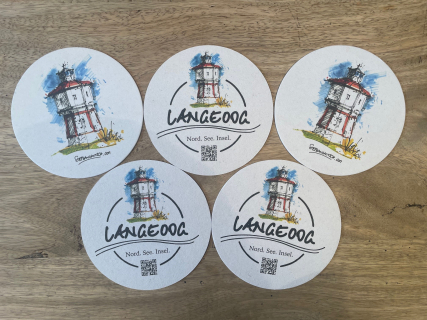 Bierdeckel Langeoog (100 Stück)