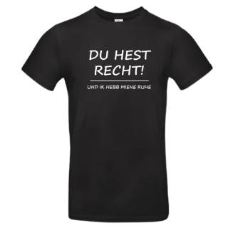 T-Shirt "Du hest Recht!" för Mannslüü bis XXXXL