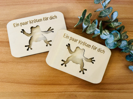 Geldgeschenk-Verpackung "Kröten"