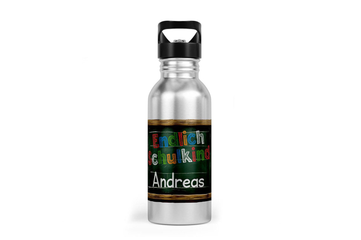 Endlich Schulkind Trinkflasche personalisiert – 400–600 ml