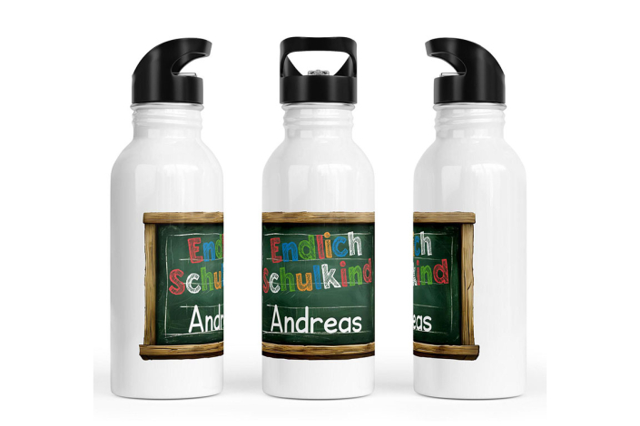 Kinder Trinkflasche Endlich Schulkind personalisiert 400–600 ml