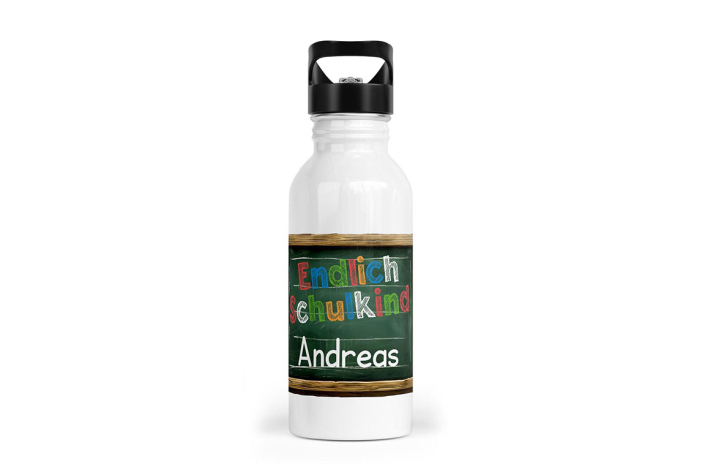 Kinder Trinkflasche Endlich Schulkind personalisiert 400–600 ml