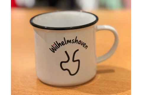 Keramiktasse Wilhelmshaven mit Jadebusen