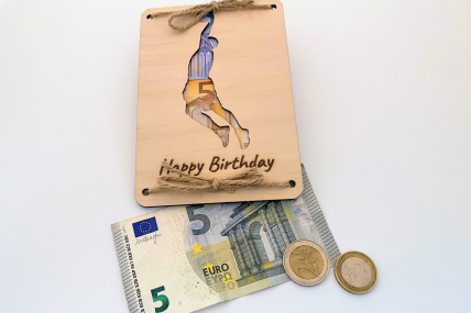 Geldgeschenke individuell verpackt- Happy Birthday- Sportler