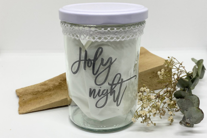 Weihnachtsglas- Holy night