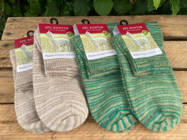 Freizeit Alpaka Socken in verschiedenen Farben