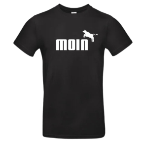 KUH(L)!  T-Shirt „MOIN mit Kuh“ für Männer bis XXXXL