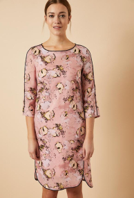 Lanius "Kleid aus Tencel™ mit Print" - rosé