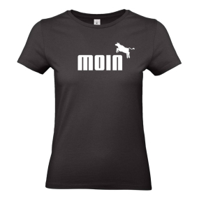 KUH(L)! T-Shirt „MOIN mit Kuh“ für Frauen bis XXXL