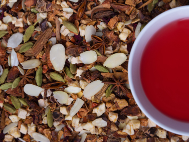 Früchtetee Gebrannte Mandeln