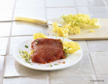Bio Putenschnitzel frisch HLK A, mariniert 250 g