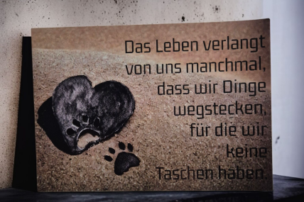 Postkarte mit Spruch 2 -Nachdenklich-