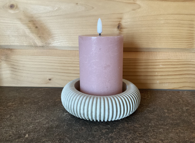 Runde Schale aus Beton, grau - Stilvolles Wohnaccessoire