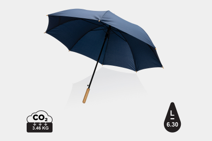 27" Impact AWARE RPET 190T Auto-Open Bambus-Schirm