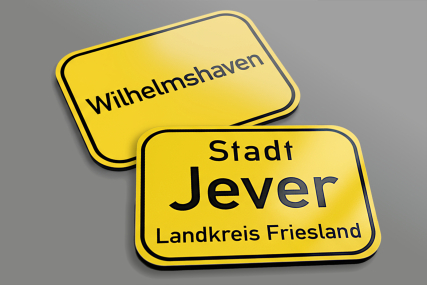 Kühlschrankmagnet Ortsschild