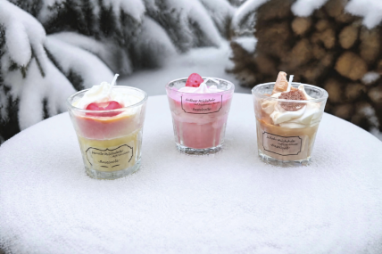 3er Probierset Milchshake-Kerzen