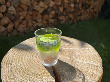 Limette-Cocoskuchen Dessertkerze-Klein