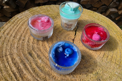 4er Probierset Kuchenvariation-Kerze