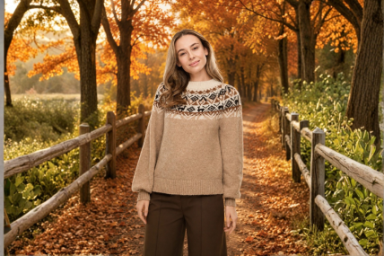 Alpaka Pullover SOLANA Mandel