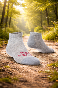 Sneaker-Socken silbergrau