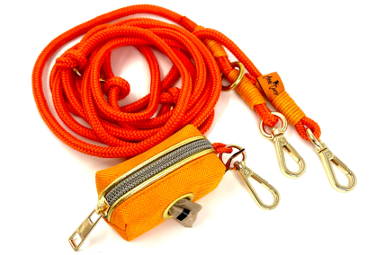 Set orange/gold small Leine & Schietbüddel