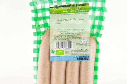 Rindsbratwurst 4 St.; 250 g