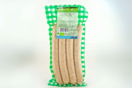 Bio Bratwurst Oldenburger Art mit Majoran 4 Stück 250 g