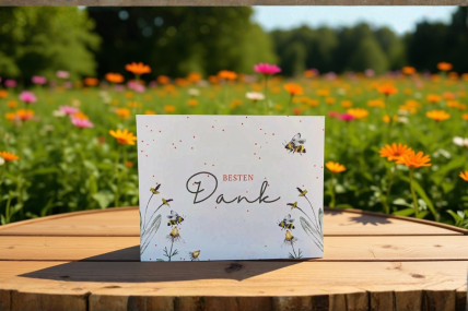Postkarte Besten Dank