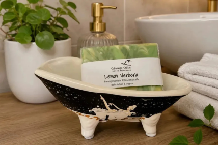Seifenschale Cleopatra mit Naturseife