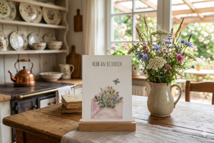 Postkarte: „Hebb an di dooch“
