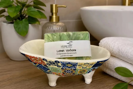 Seifenschale Retro mit Naturseife