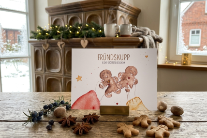 Postkarte: „Fründskupp“
