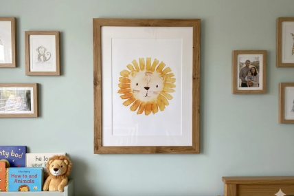 Kunstdruck „Kleiner Löwe“ – Mut un Hart för lüttje Helden