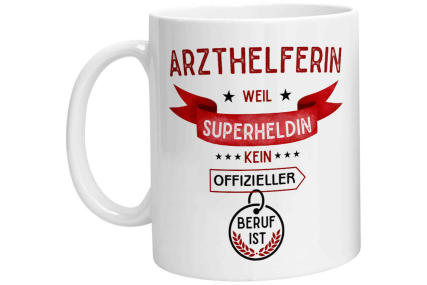 Tasse - Superheldin Arzthelferin