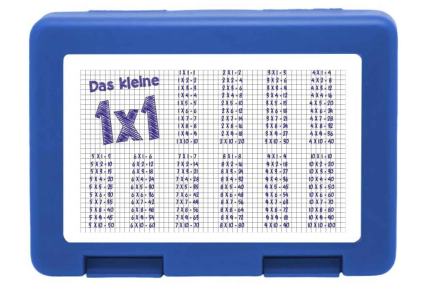 Brotdose mit dem kleinen 1x1 Papier Design