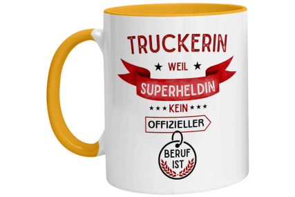 Tasse - Superheldin Truckerin