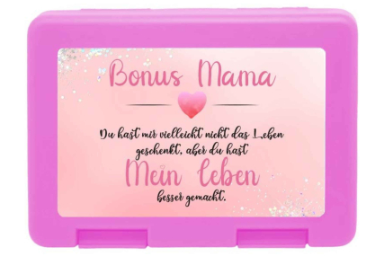 Brotdose "Bonus Mama" - Glitzer
