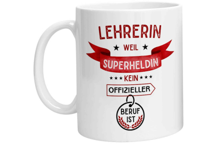 Tasse - Superheldin Lehrerin
