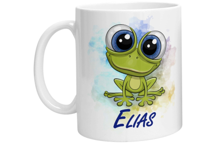 Tasse - Namenstasse Frosch (Personalisiert)