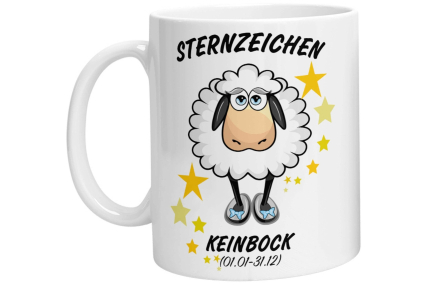 Tasse - Schaf Sternzeichen Keinbock