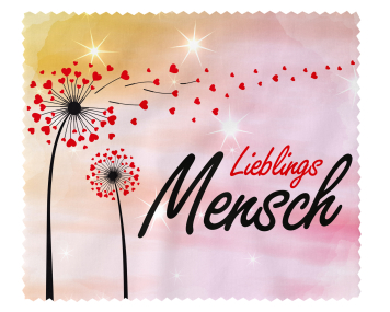 Brillenputztuch - Objektivtuch Lieblings Mensch Pusteblume