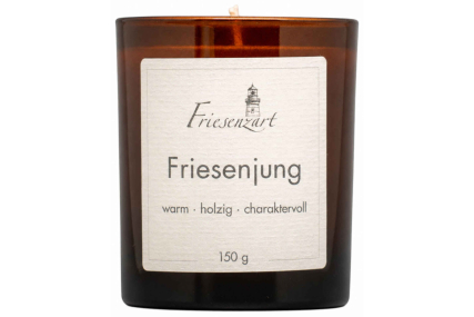 Duftkerze Friesenjung warm · holzig · charaktervoll