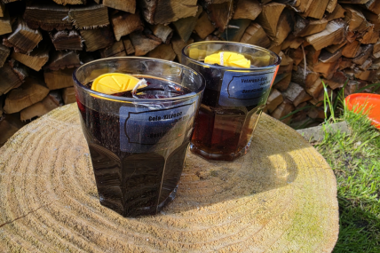 Veto-Cola-Kerze oder Cola-Zitrone-Kerze