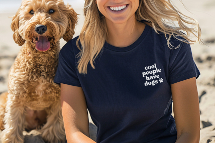 Tshirt "Cool people have dogs"