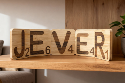 5-teiliges Deko-Set „Jever“ aus Bambus