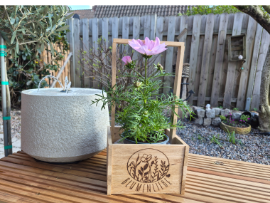 Holzkiste | Geschenk | Mitbringsel | Blumentopf | Lasergravur