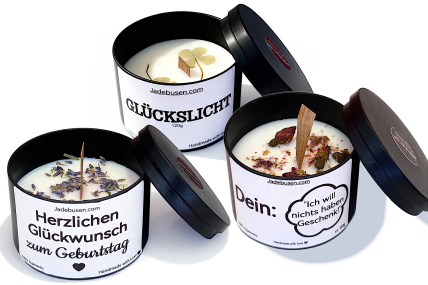 Handgefertigte Sojawachs-Dosenkerzen (120g)