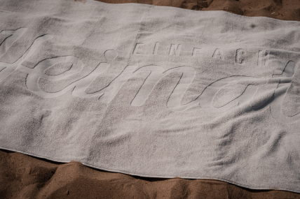 Strand- und Saunatuch "einfach Heimat"