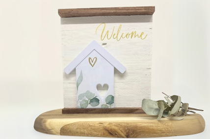 Aufsteller Welcome- UNIKAT