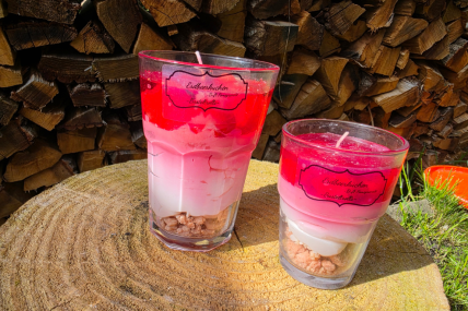 Erdbeerkuchen Dessertkerze-Groß